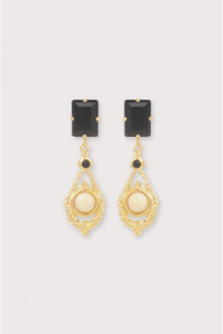 Astrolabe Earrings Black Astrolabe Earrings Black