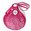 Raspberry Glitter Filt Net Bag