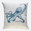 Octopus Linen Sky-blue Cushion