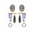 Shine like the stars with these statement earrings! celestial sparkles give you an out-of-this-world glam look.