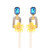 So French! Statement Earrings by Julie Sion Paris -  Alysse Pompon Earrings