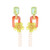 So French! Statement Earrings by Julie Sion Paris -  Alysse Pompon Earrings