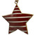 Star Stripes Red /White Iron decoration