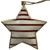 Star Stripes White/Red Iron decoration