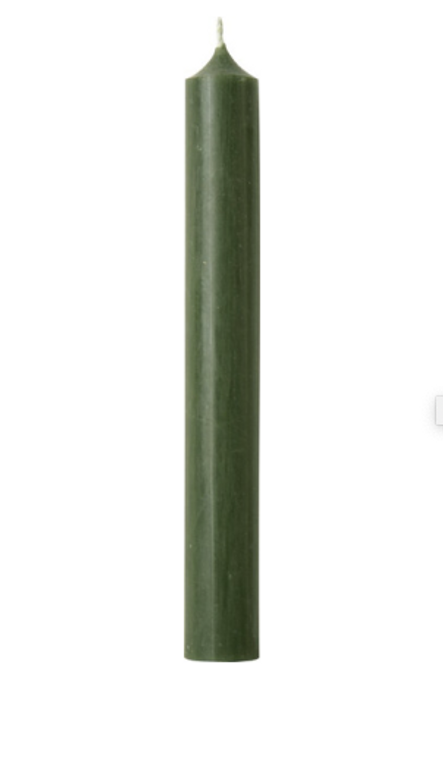 Dark Green Dinner Candle