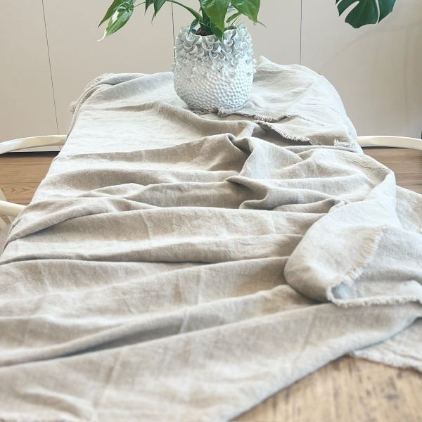 Frai Natural Linen Tablecloth 350x 150cm