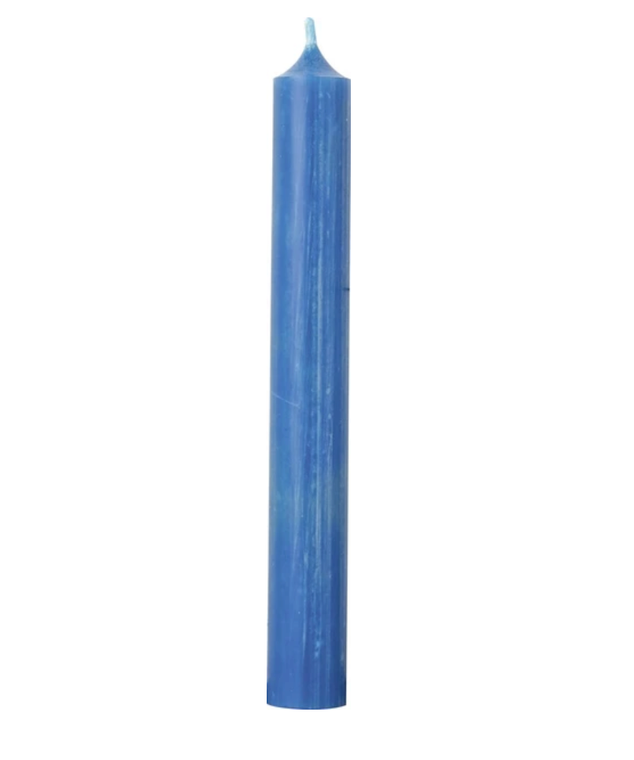 Petrol Blue Dinner Candle