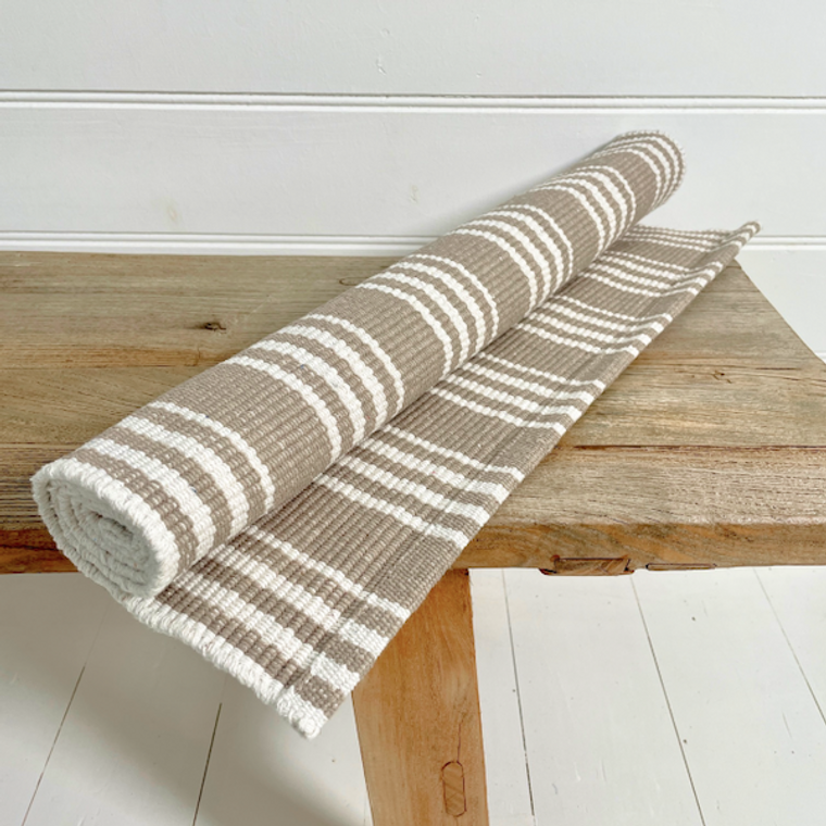 Durban Beige stripe Rug