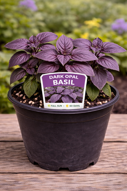 Dark Opal Basil - Herb Seedling