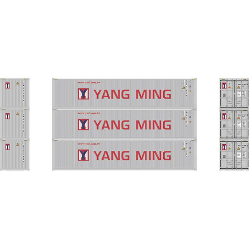 HO 40' Corrugated Low Container, Yang Ming/New (3)