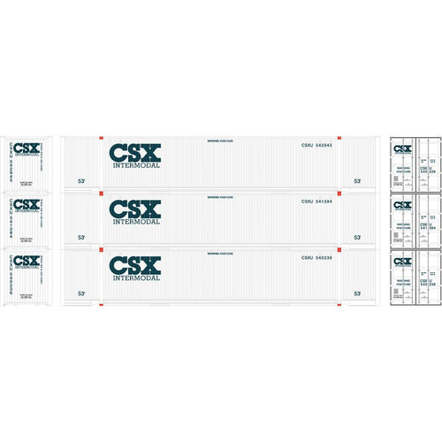 HO RTR 53' Jindo Container, CSX (3)