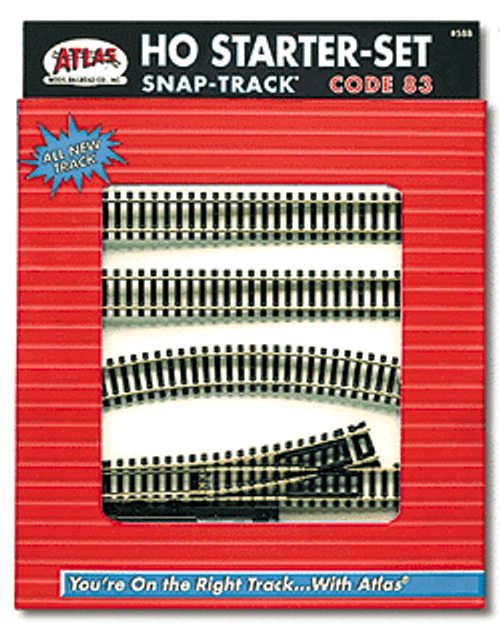 Code 83 Nickel-Silver Snap-Track Set -- Starter Set