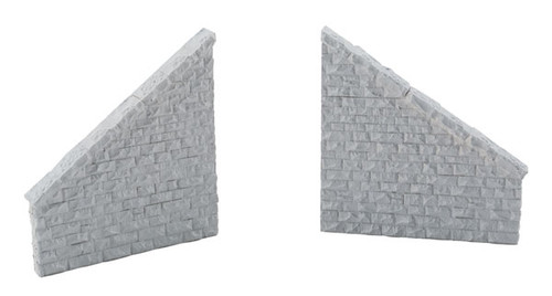 Railroad Bridge Stone Wing Walls - Resin Casting -- One Each Left & Right