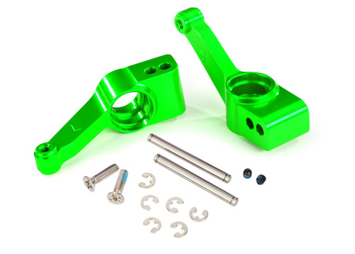 Carriers, stub axle (green-anodized 6061-T6 aluminum) (rear) (2)