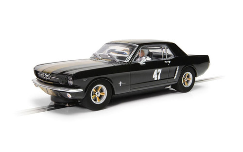 Scalextric Ford Mustang - Black and Gold 1/32 Slot Car