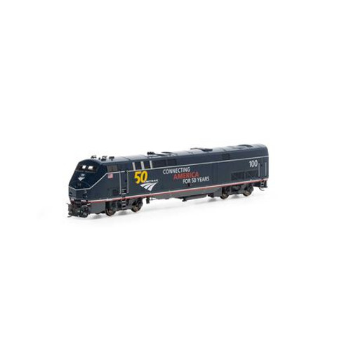 HO P42 w/DCC & Sound,Amtrak/50th Midnight Blue#100