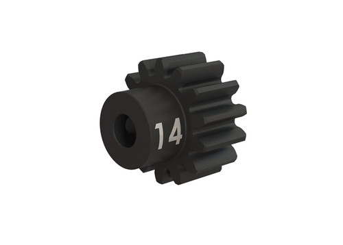 Gear, 14-T pinion (32-p), heavy duty (machined, hardened steel)/ set screw Gear, 14-T pinion (32-p), heavy duty (machined, hardened steel)/ set screw