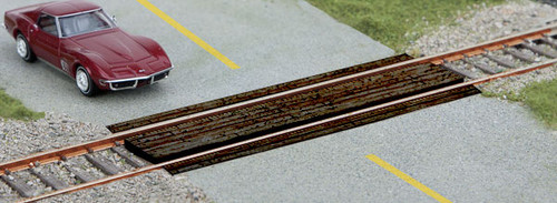 Wood Grade Crossing -- Laser-Cut Wood Kit pkg(2)
