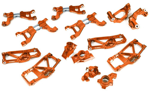 Integy Billet Machined Suspension Kit 1/10 Traxxas Maxx 4S C29368ORANGE