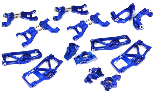 Integy Billet Machined Suspension Kit 1/10 Traxxas Maxx 4S C29368BLUE