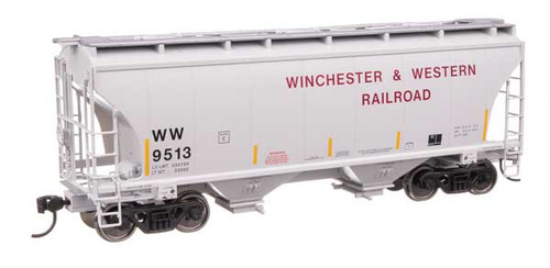 39' Trinity 3281 2-Bay Covered Hopper - Ready-to-Run -- Winchester & Western #9513