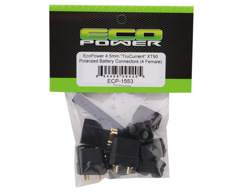 EcoPower 4.5mm "TruCurrent" XT90 Polarized Battery Connectors (4 Female)
