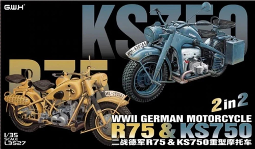 1/35 WWII German R75 & KS750 Motorcycles (2 in 2)