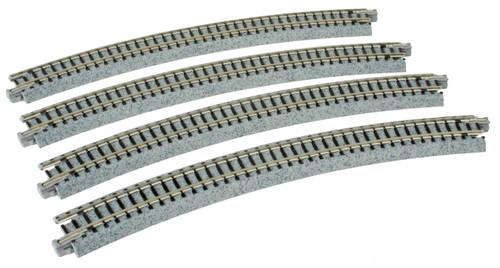 N Curved Roadbed Track Section - Unitrack -- 30 Degree, 15" 381mm Radius
