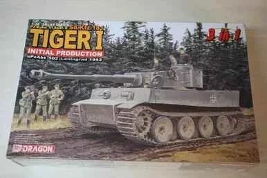 Dragon 1:35 Pz.Kpfw VI Ausf E Sd.Kfz.181 Tiger I Initial Production sPzAbt 502 Leningrad 1943 (3 in 1)