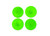 WHEEL DISCS GREEN (4)