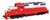 EMD GP9 Phase II - Standard DC -- Western Maryland #38 - Red/White/Black