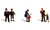 HO Young & Old - Scenic Accents(R) -- pkg(6)