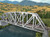 Arched Pratt Truss Railroad Bridge -- Single-Track - Kit