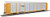 89' Thrall Enclosed Tri-Level Auto Carrier - Ready to Run -- Norfolk Southern Rack ETTX Flat #33565/810116 (yellow, silver, bl