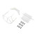 Rear Bumper Set, White: 22S DLM