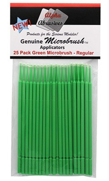 Regular Applicator Brush - Microbrush(R) -- Green pkg(25)