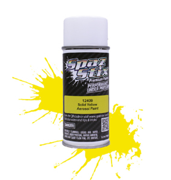 Solid Yellow Aerosol Paint, 3.5oz Ca