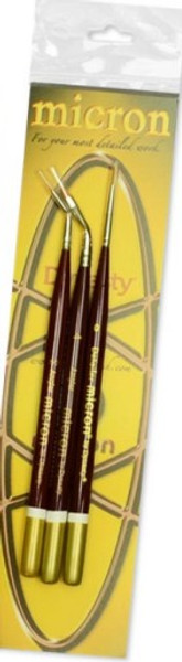 FM Brush: 5/0 Bent Liner, 4 Bent Angle, 0 Detailer Brushes (3)