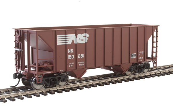 34' 100-Ton 2-Bay Hopper - Ready to Run -- Norfolk Southern #150281