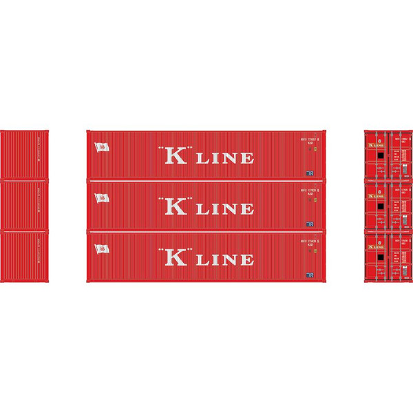 HO 40' Corrugated Low-Cube Container, K Line # 2(3)