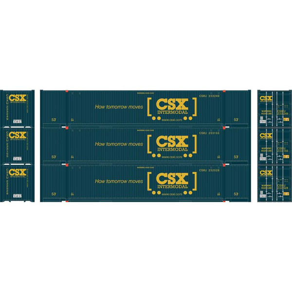 HO RTR 53' Jindo Container, CSX #1 (3)