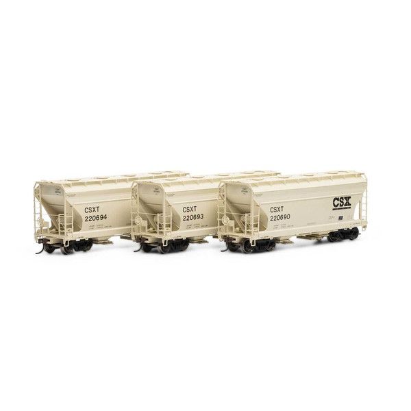 HO ACF 2970 Covered Hopper, CSXT (3)