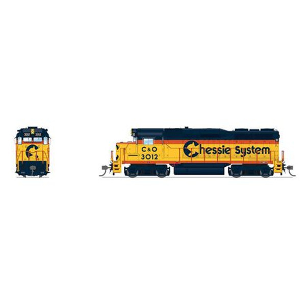 HO EMD GP30 Locomotive, Chessie System, Paragon4, C&O 3012