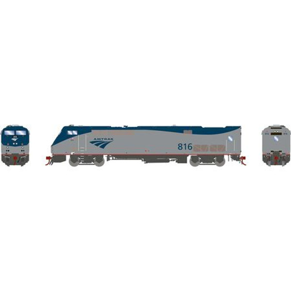 HO P40DC Locomotive with DCC & Sound, Amtrak, Phase V #816