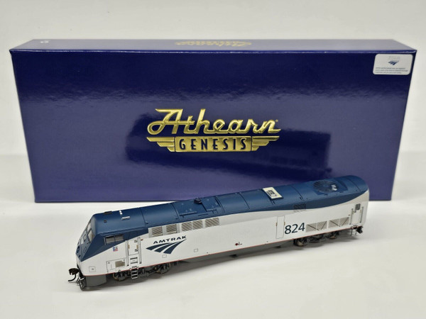 HO P40DC Locomotive with DCC & Sound, Amtrak, Phase V #824