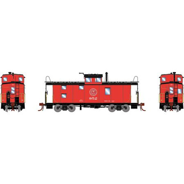 HO ICC Caboose with Lights, P&WV #852