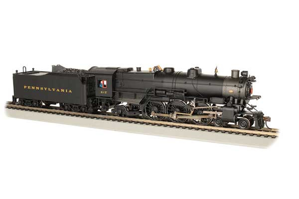 HO K4 4-6-2 Pacific - WowSound(R) and DCC - Spectrum(R) -- Pennsylvania Railroad 5353 (Pre-War, Slat Pilot, black, graphite)