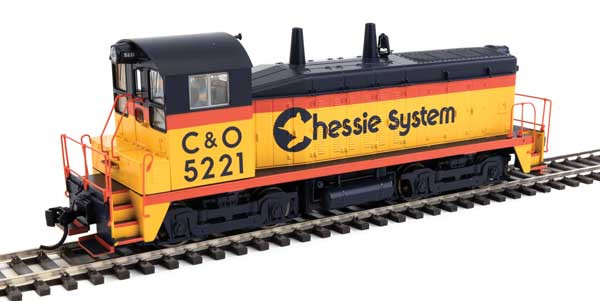 EMD SW7 - Standard DC -- Chessie System Chesapeake & Ohio #5221 (Phase I; yellow, vermillion, blue)