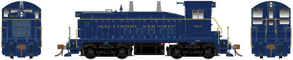 EMD-GMD SW1200 - Standard DC -- Baltimore & Ohio 9620 (blue, yellow)