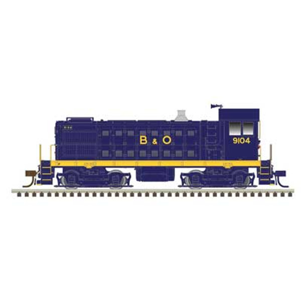 Alco S4 - LokSound and DCC - Master(R) Gold -- Baltimore & Ohio 9104 (blue, yellow)